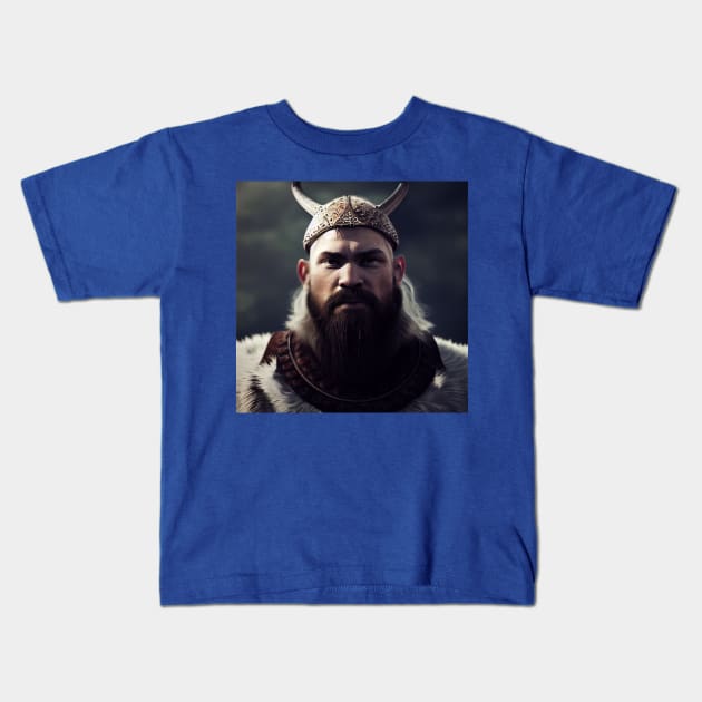 Viking Raider Kids T-Shirt by Grassroots Green